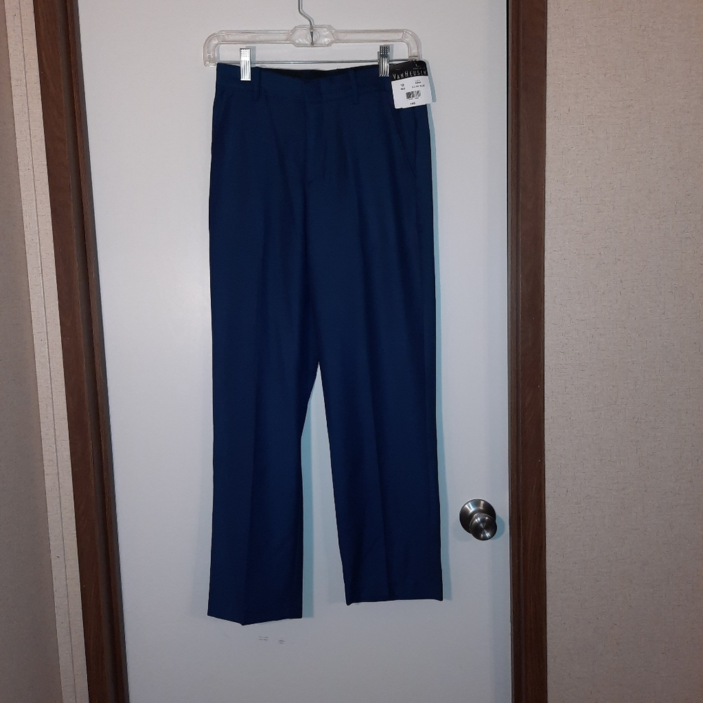 BOYS VAN HEUSEN NAVY PANTS SIZE 12 NWT